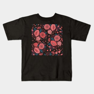 Red Flowers Kids T-Shirt